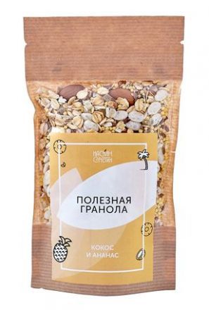 Полезная гранола &quot;Кокос и ананас&quot; (100 г), Настин Сластин