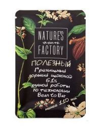 Горький шоколад 61% с гречишным чаем Nature's own Factory (20 г)