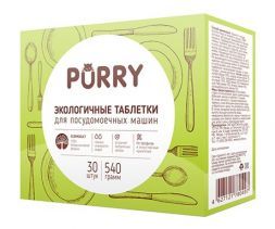 Таблетки для посудомоечной машины (30 шт) Total (540 г) Purry