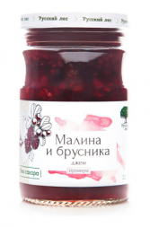 Джем &quot;Малина-брусника&quot; Русский лес (220 г)