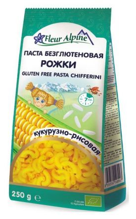 Макароны кукурузно-рисовые &quot;Рожки&quot; Fleur Alpine (250 г)