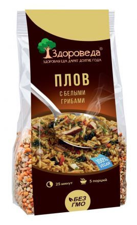 Плов с белыми грибами Здороведа (250 г)