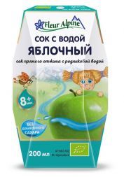 Сок с родниковой водой Яблочный Fleur Alpine (200 мл)